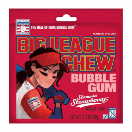 Жевательная резинка Big League Chew "Strawberry Gum"